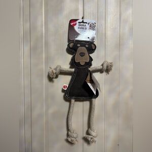 SPOT DURA-FUSED LEATHER 14”  DOG TOY, WITH SQUEAKER